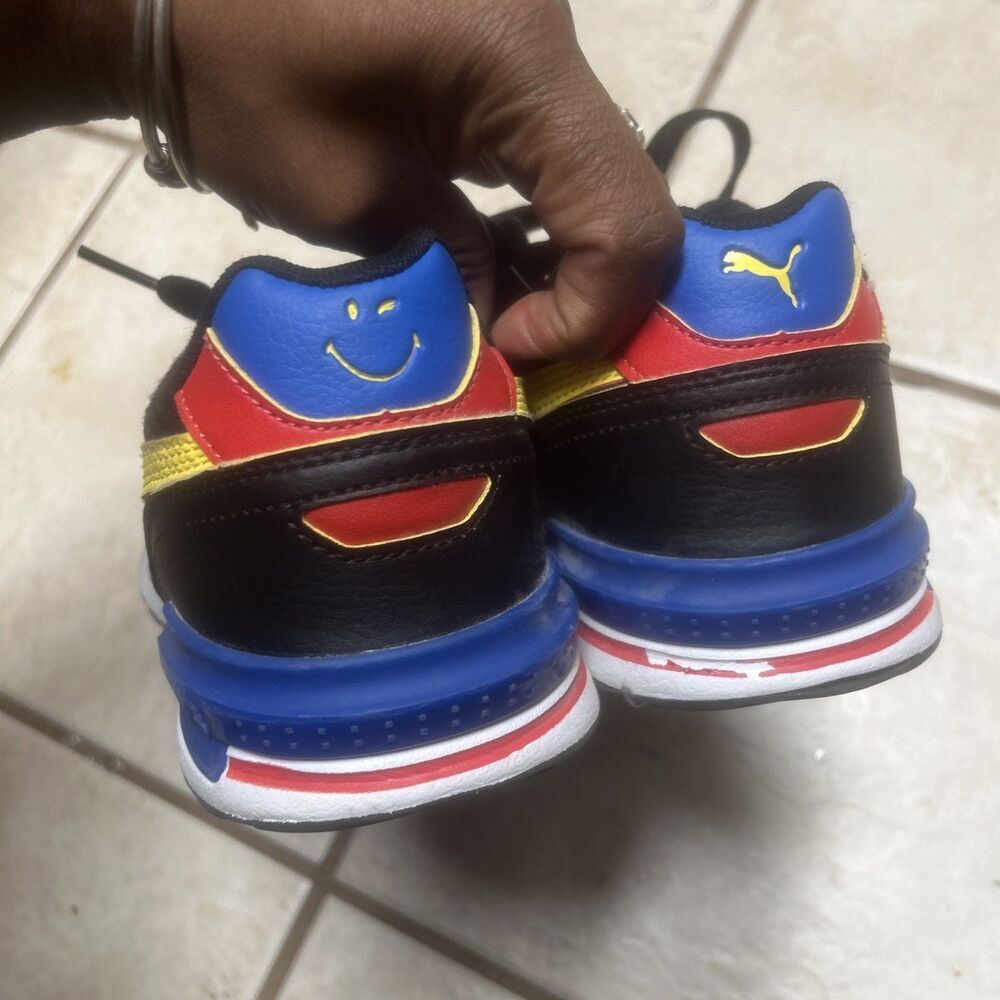 Puma Graviton SMILEYWORLD AC Inf "Vibrant Yellow Big Kid 6.5 - Picture 5 of 8